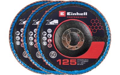 3x 125mm Flap Discs Curved