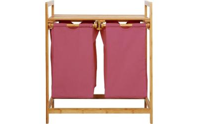 Lumaland Wäschekorb Bambus Rosa