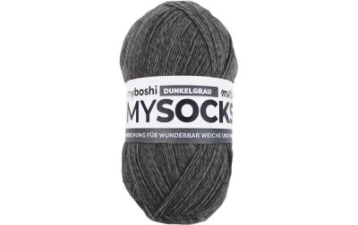 myboshi mysocks Merino melange Dunkelgr.
