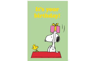 B+C Geburtstagskarte Snoopy