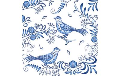 Paper+Design Servietten Porcelain bird