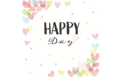 Paper+Design Servietten Hearts Happy