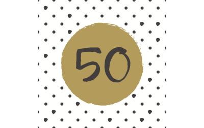 Paper+Design Servietten 50th Birthday