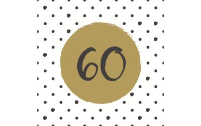 Paper+Design Servietten 60th Birthday