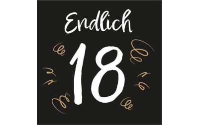 Paper+Design Servietten 18th Birthday