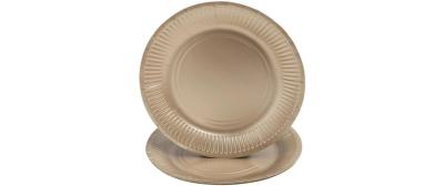 PRO nappe Einweg-Teller Gold metal, 10 Stk.