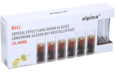 Alpina Longdrink Gläser 400ml, 6 Stück