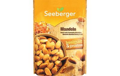 Blanchierte Mandeln, Honig & Salz