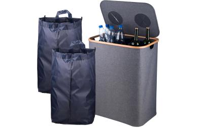 relaxdays PET & Glas Sammelbehälter 140 L