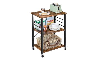 relaxdays Küchenwagen mit 3 Ebenen