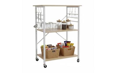 relaxdays Küchenwagen mit 3 Ebenen