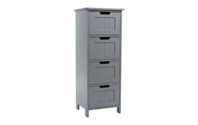relaxdays Badezimmerschrank mit 4 Schubl.