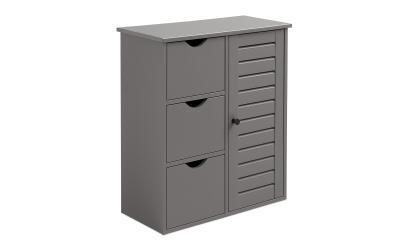 relaxdays Badezimmerschrank mit 3 Schubl.