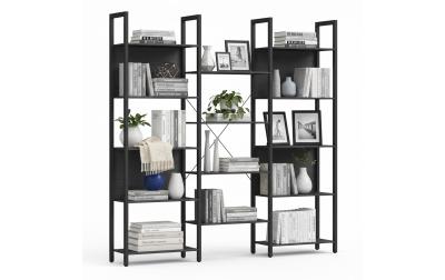 relaxdays Bücherregal Industrial 14 Abl.