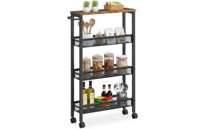 relaxdays Nischenwagen mit 4 Ebenen