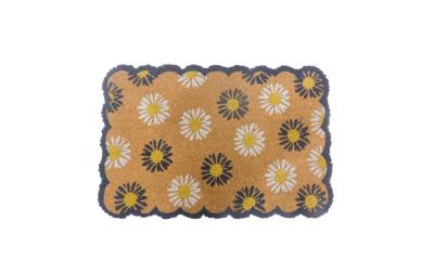 relaxdays Fussmatte Blumen