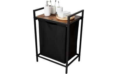 relaxdays Wäschesammler mit Ablage