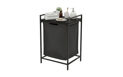 relaxdays Wäschesammler mit Ablage