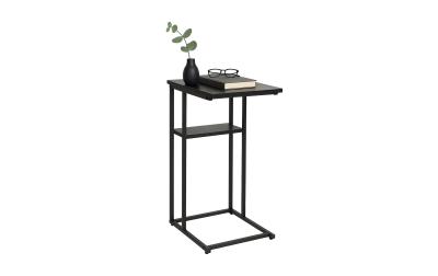 relaxdays Beistelltisch mit 2 Ablagen