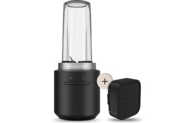 KITCHENAID Standmixer Akku schwarz matt