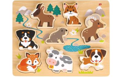 Spielba Puzzle 3D Schweizer Tiere