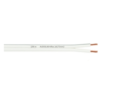 AUDIOLAB Hiflex LS-Kabel, 2x0.75mm² weiss