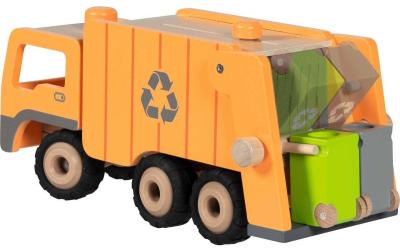 Grosser Müllwagen Eco mit 2 Mülltonnen