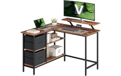 Vasagle Bürotisch braun-schwarz
