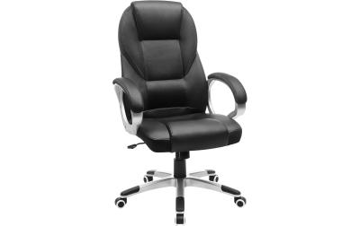 Songmics Bürostuhl Chefsessel schwarz