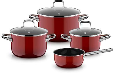 WMF Topfset Fusiontec Essential Pro rot