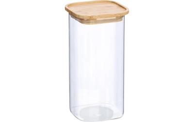 Zeller Present Vorratsdose Bambus stapelb.