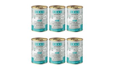 Grau Dog Lamm + Vollkornreis 6x400g KIT