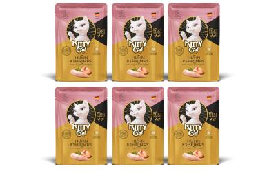 KittyCat Filét Paté Pouch Huhn, Shrimps KIT
