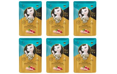 KittyCat Filét Paté Pouch Huhn, Thunf KIT
