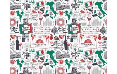 Duni Tischset Papier Viva Italia