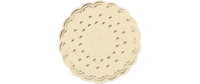 Duni Untersetzer Rund 7.5cm cream