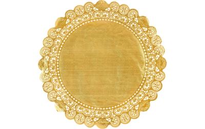 Duni Tortenspitzen Rund 36cm gold