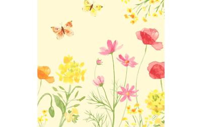 Duni Servietten 4-lagig Poppy Field