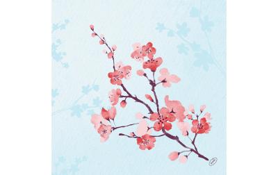 Duni Servietten Bio DSF Cherry Breeze