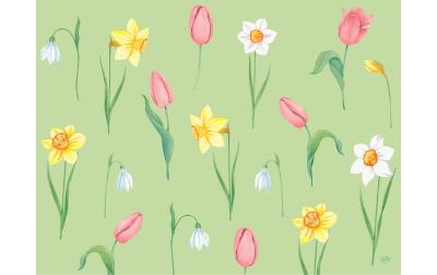 Duni Tischset Papier Spring Melody