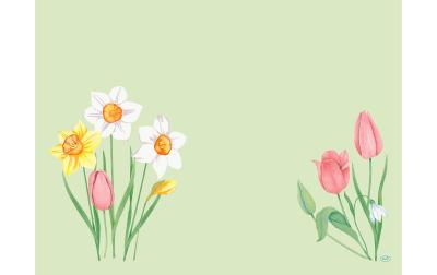 Duni Tischset Bio DSF Spring Melody