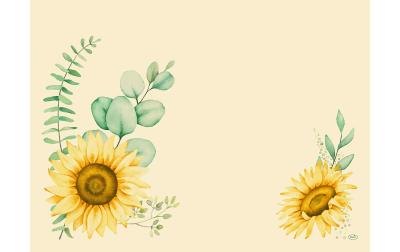Duni Tischset Bio DSF Sunflower Dreams