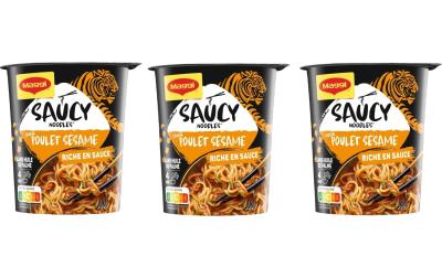 Saucy Noodles Sesame Chicken 3 x 75g Kit