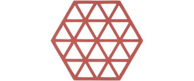 Zone Topfuntersetzer Triangles, Burned Red