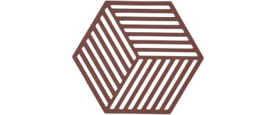 Zone Topfuntersetzer Hexagon, Burgundy