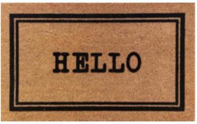 Dameco Fussmatte Hello