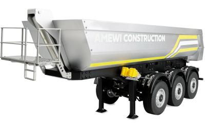 Amewi Dreiachs-Sattelauflieger silber