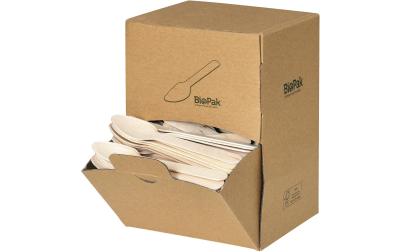 Duni Holz Kaffeelöffel 110mm/Spenderbox