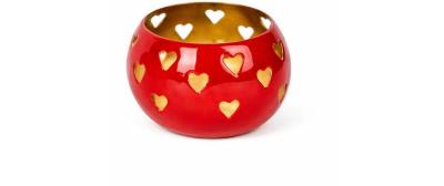 Chalet Windlicht Kugelherz