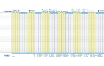Simplex Jahresplaner Planograph 2028